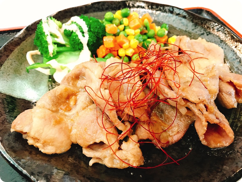 【ランチ部】石垣島食堂　豚の生姜焼き定食　350円